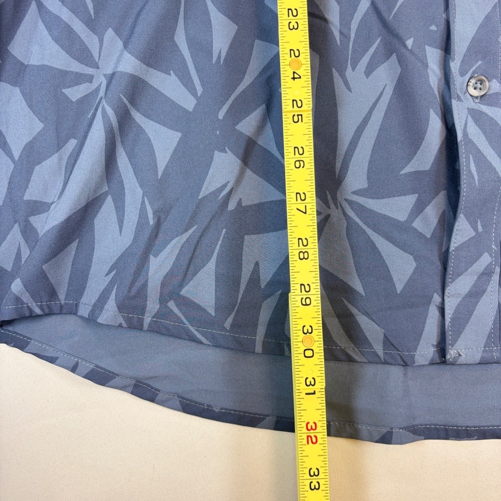 NEW Balance Collection Shirt Mens XXL Blue Palm Performance Outdoor Hiking Golf - Picture 7 of 13